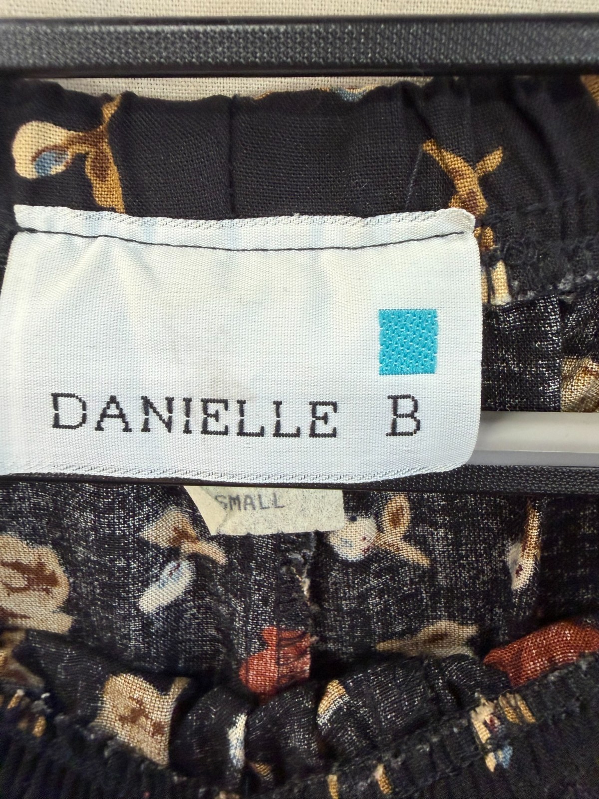 Vintage Daniel B- Brand floral Pattern wide-leg pants Size Small Lightweight