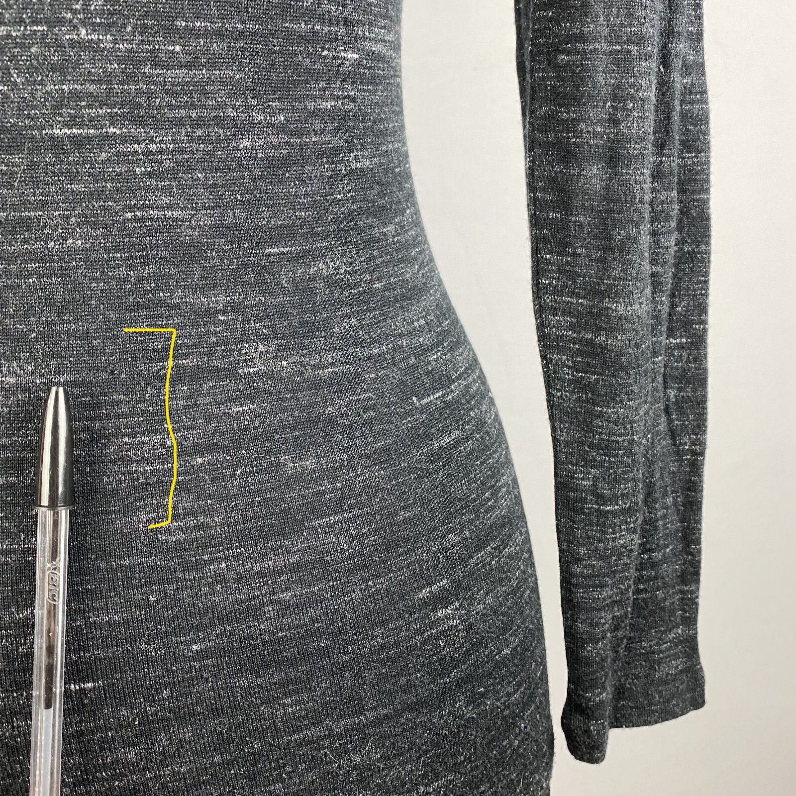 Club Monaco Womens XS Wool Viscose Turtleneck Top Long Sleeve