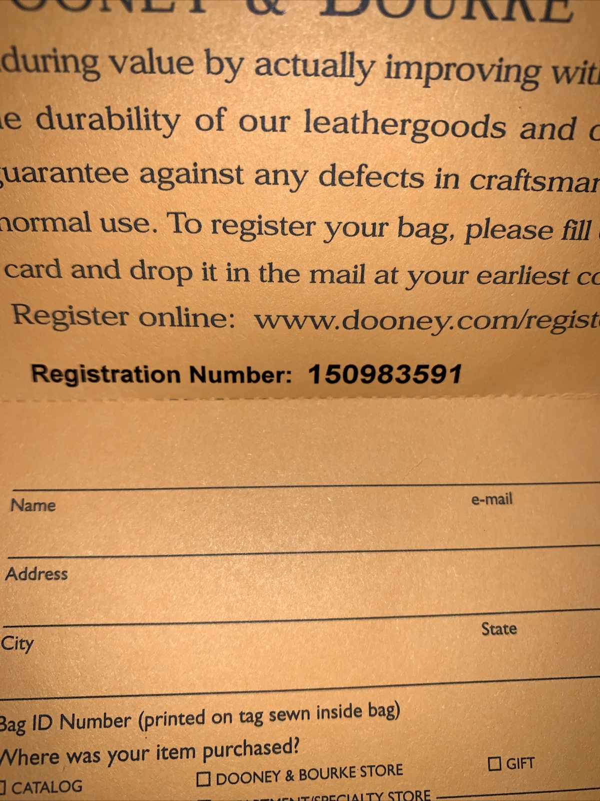 Dooney & Bourke All Weather Leather Essex Carrier Saddle Coffee Tan, New