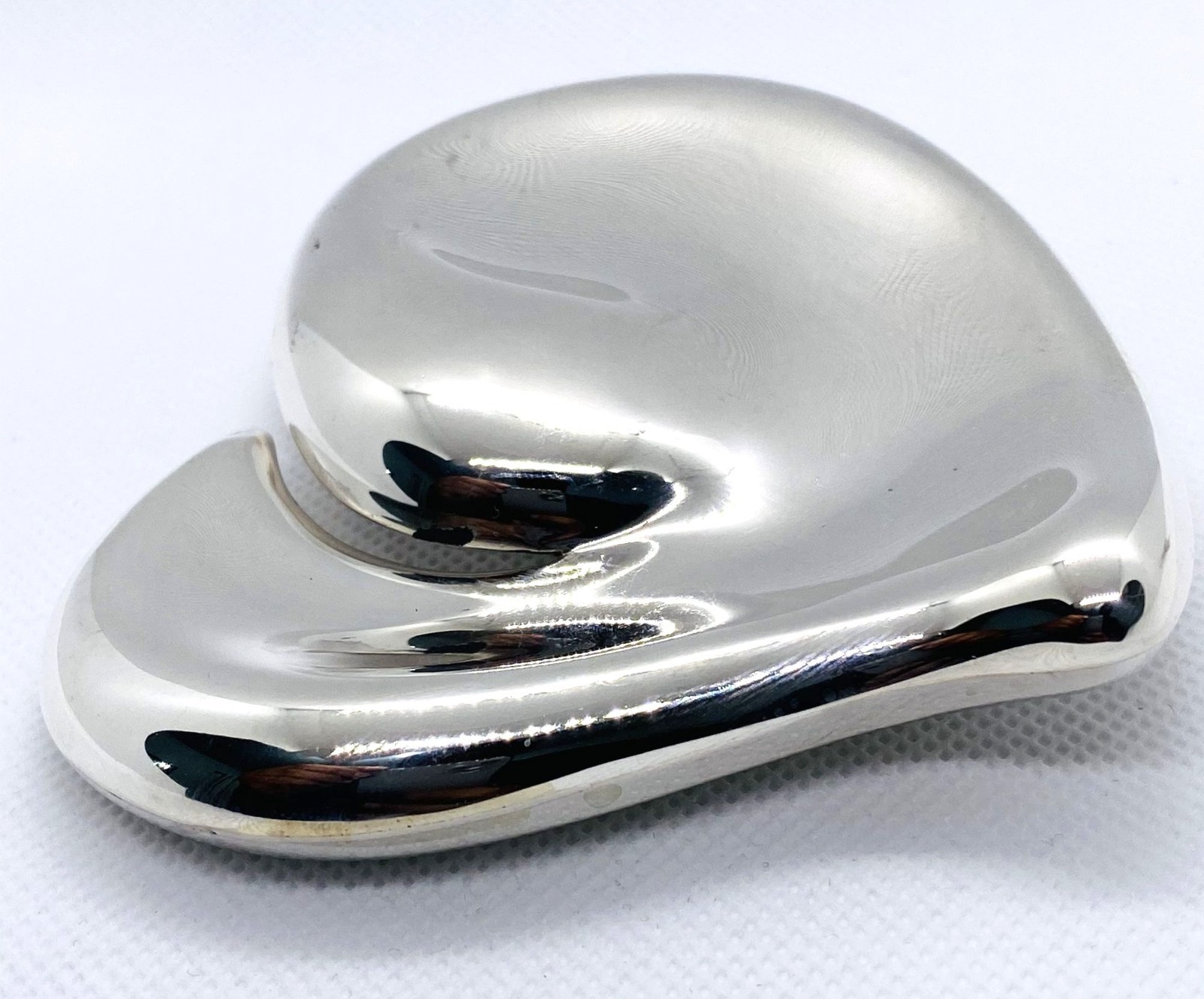 Tiffany & Co Sterling Silver 925 Full Heart Peretti 1978 Belt Buckle 3.72 x 3.8″