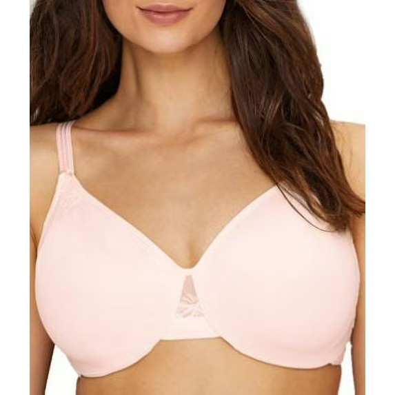 Olga Cloud 9 GI8961A Underwire Minimizer Lace Detail Bra Pink Size 42DDD NWT