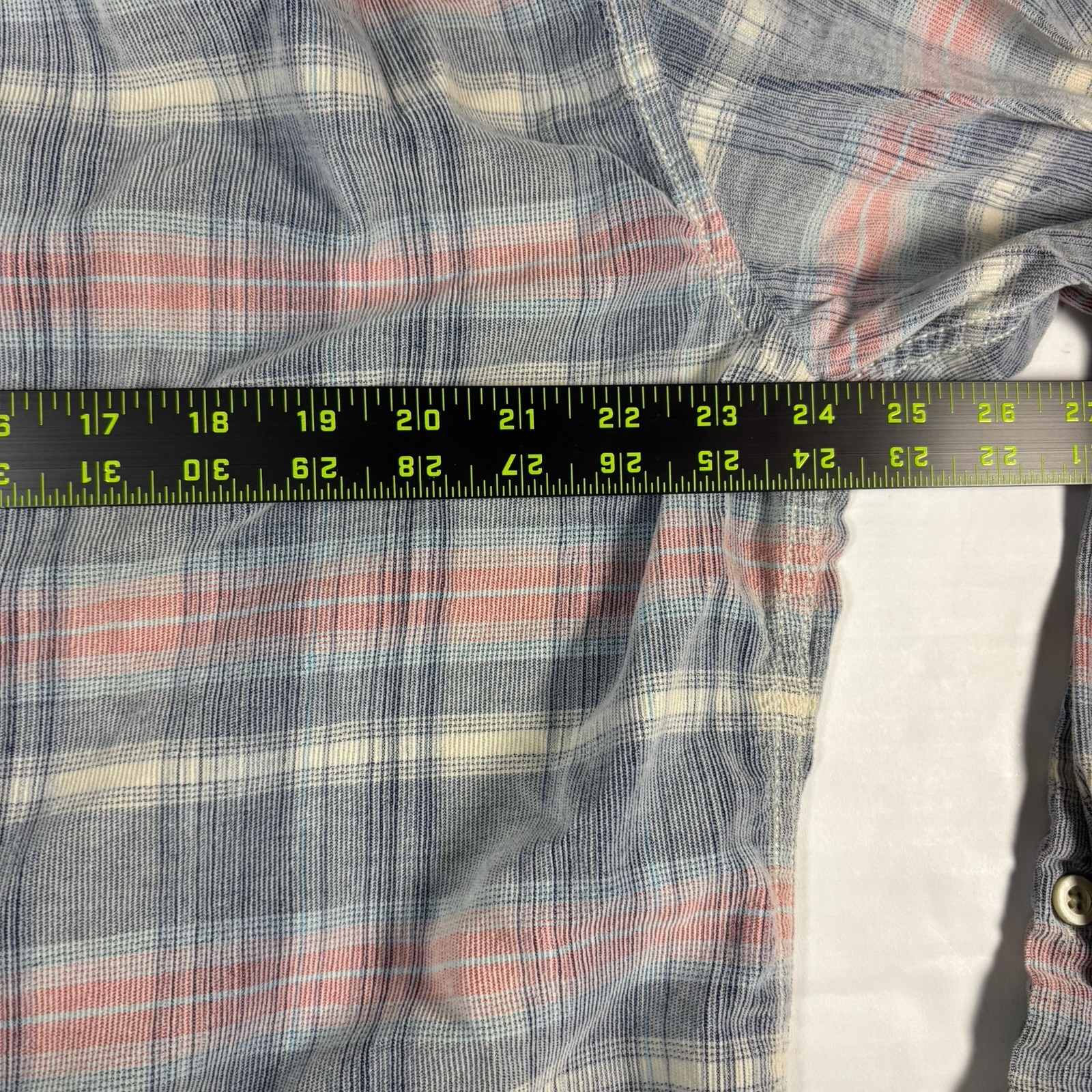 Tommy Bahama Coastline Cordwalk Plaid Corduroy Button Up Shirt Cotton Mens XL