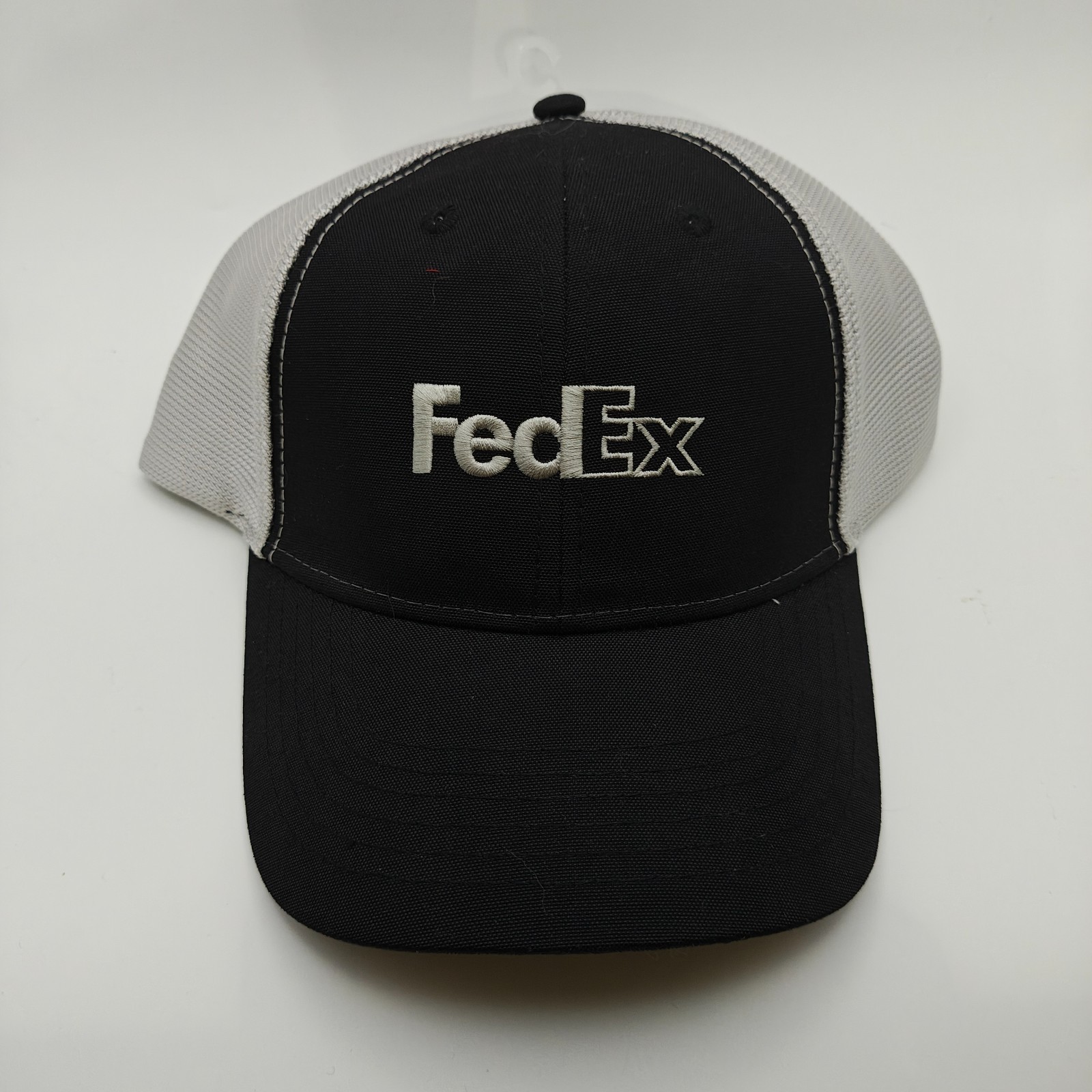 FedEx Logo Mesh Snapback Adjustable Size RG-M Trucker Hat Cap Navy Black