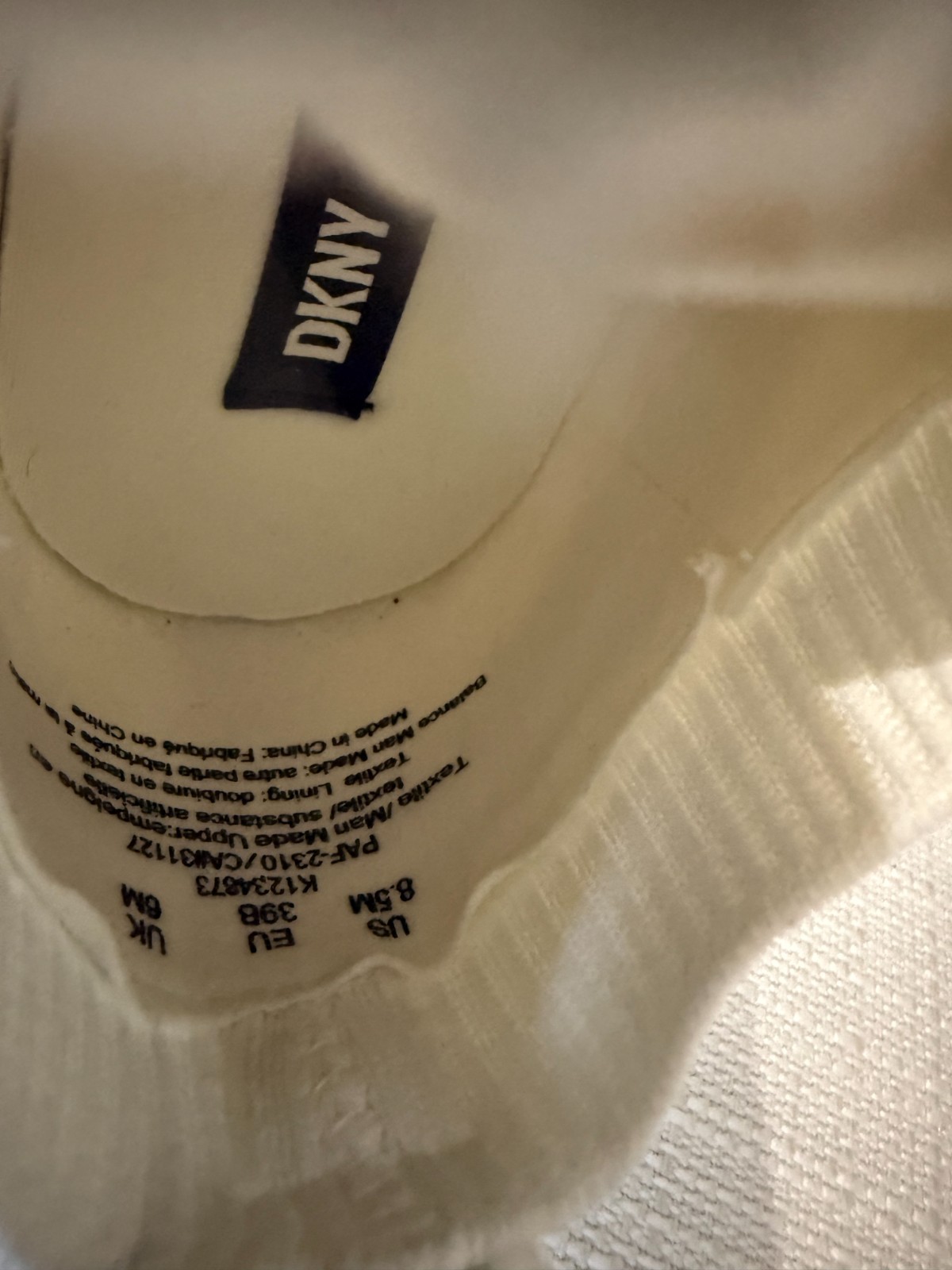 Brand New DKNY White sneakers