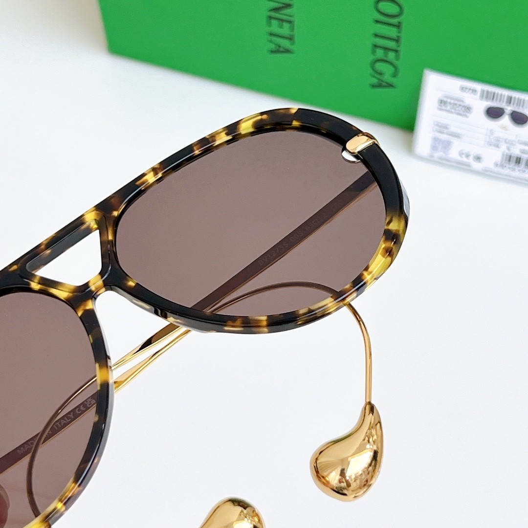 Bottega Veneta BV1273 Sunglasses Women Tortoiseshell Brown Len 63mm UV400 Luxury