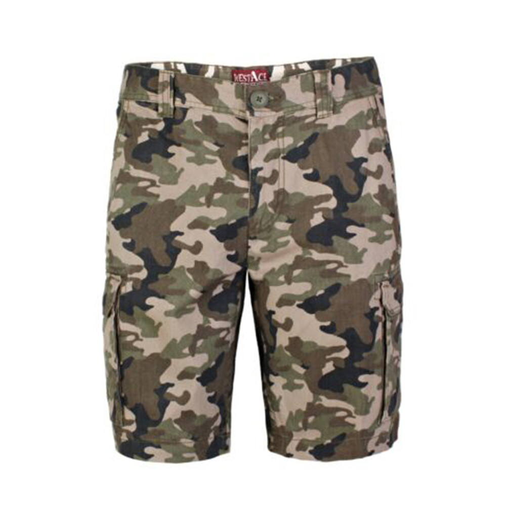 Mens Army Casual Cargo Combat Shorts Cotton Work Chino Camo Half Pant