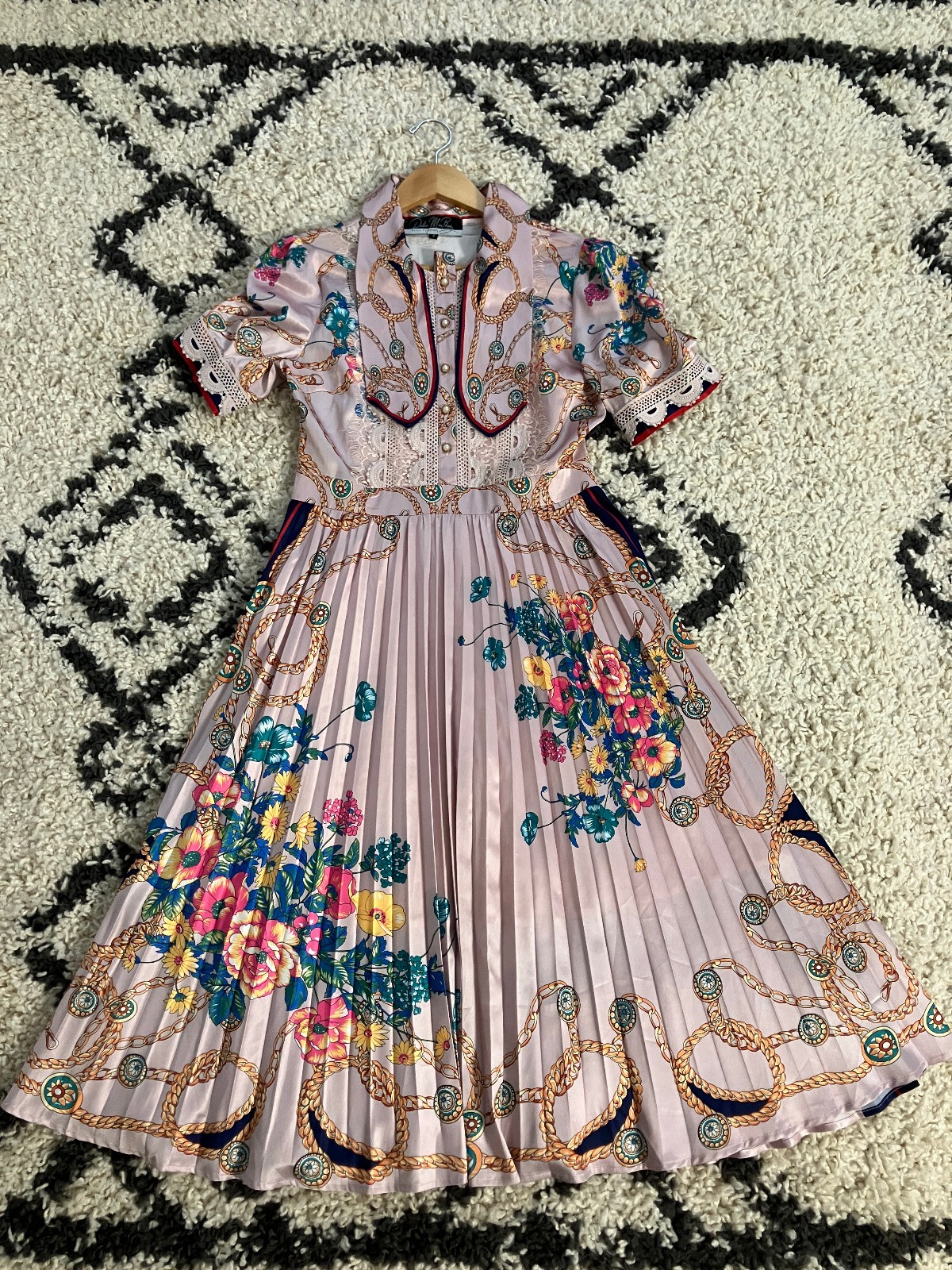 Modern Dalia MacPhee Pleated Midi Dress Grandmacore Cottagecore
