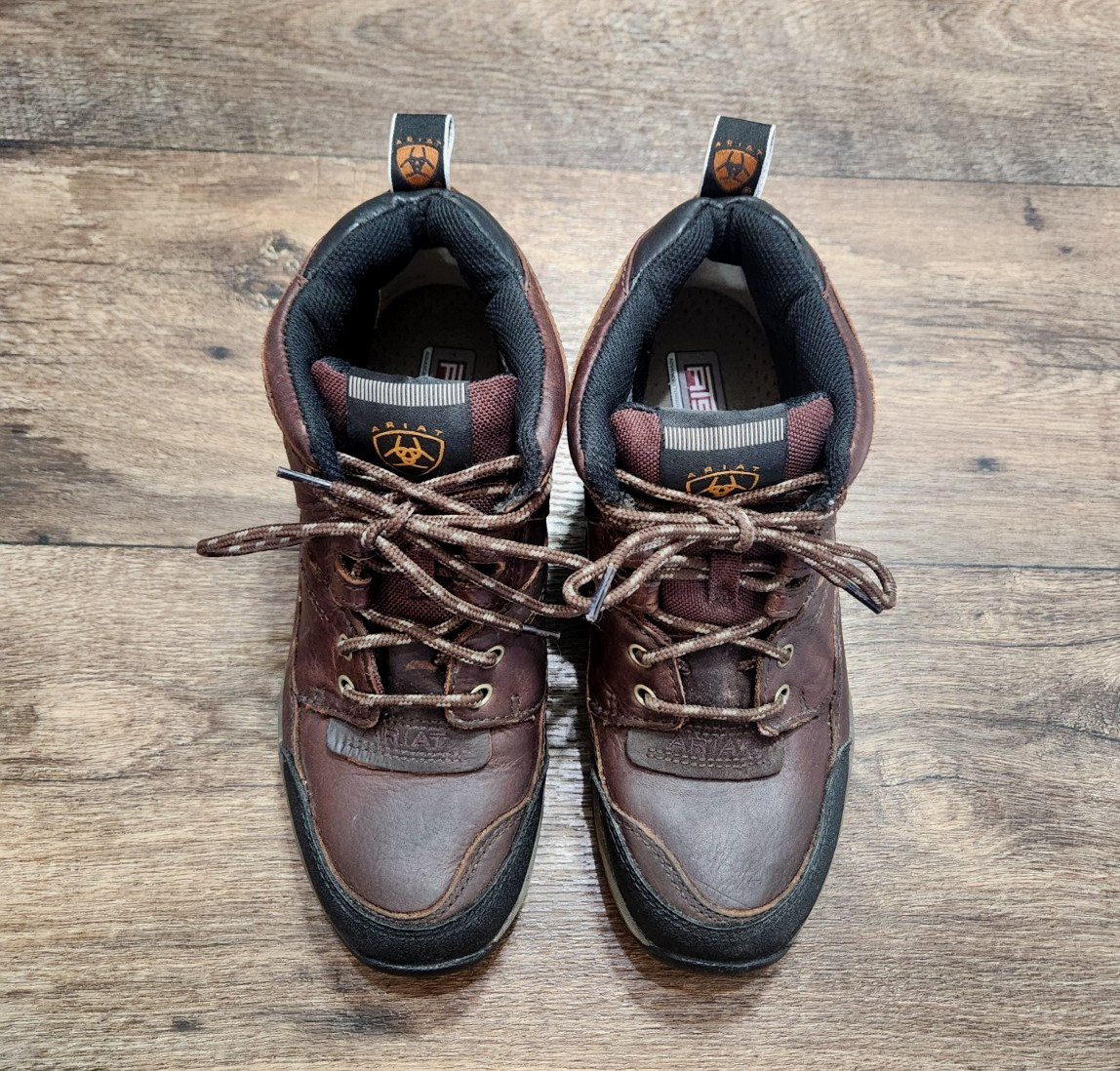 Ariat ATS Terrain Brown Leather Waterproof Ankle Boots Women’s size 8 B