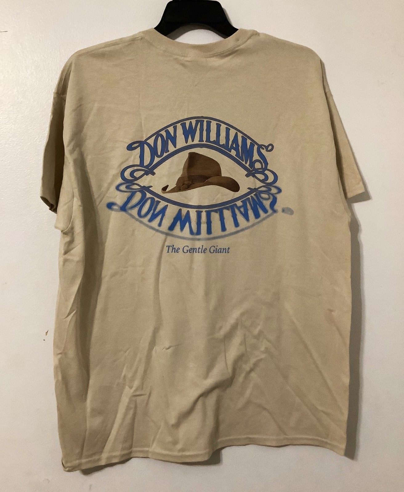 Don Williams The Gentle Giant Country Music Singer Double Sided T Shirt Size XL