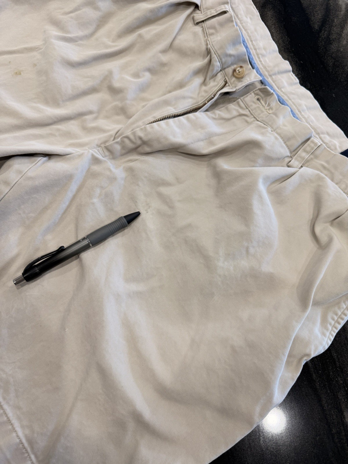 Polo Ralph Lauren Classic Fit Pleated Shorts Mens 40 Beige Khaki Casual Golf