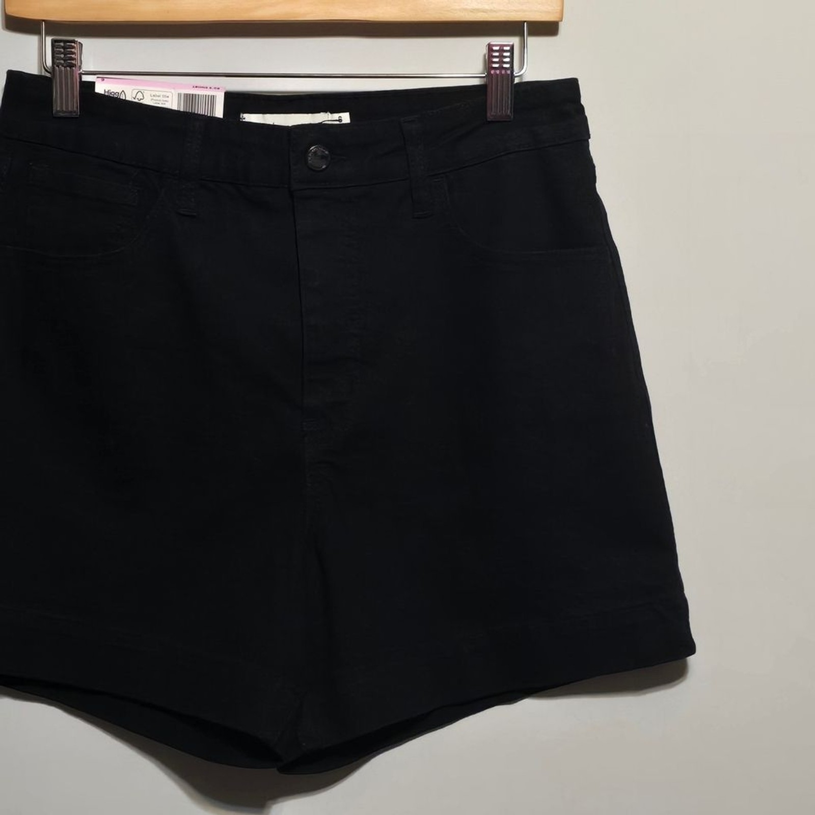 NWT Rebecca Minkoff High Rise Black Shorts Size 8