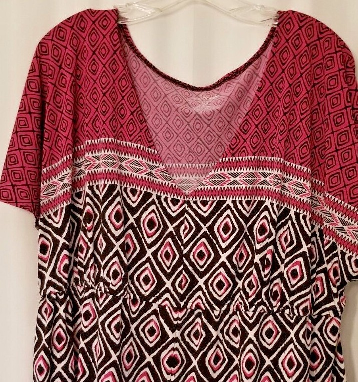 Lane Bryant Women’s Top Aztec Geometric Design Multicolor Trendy Size 18/20
