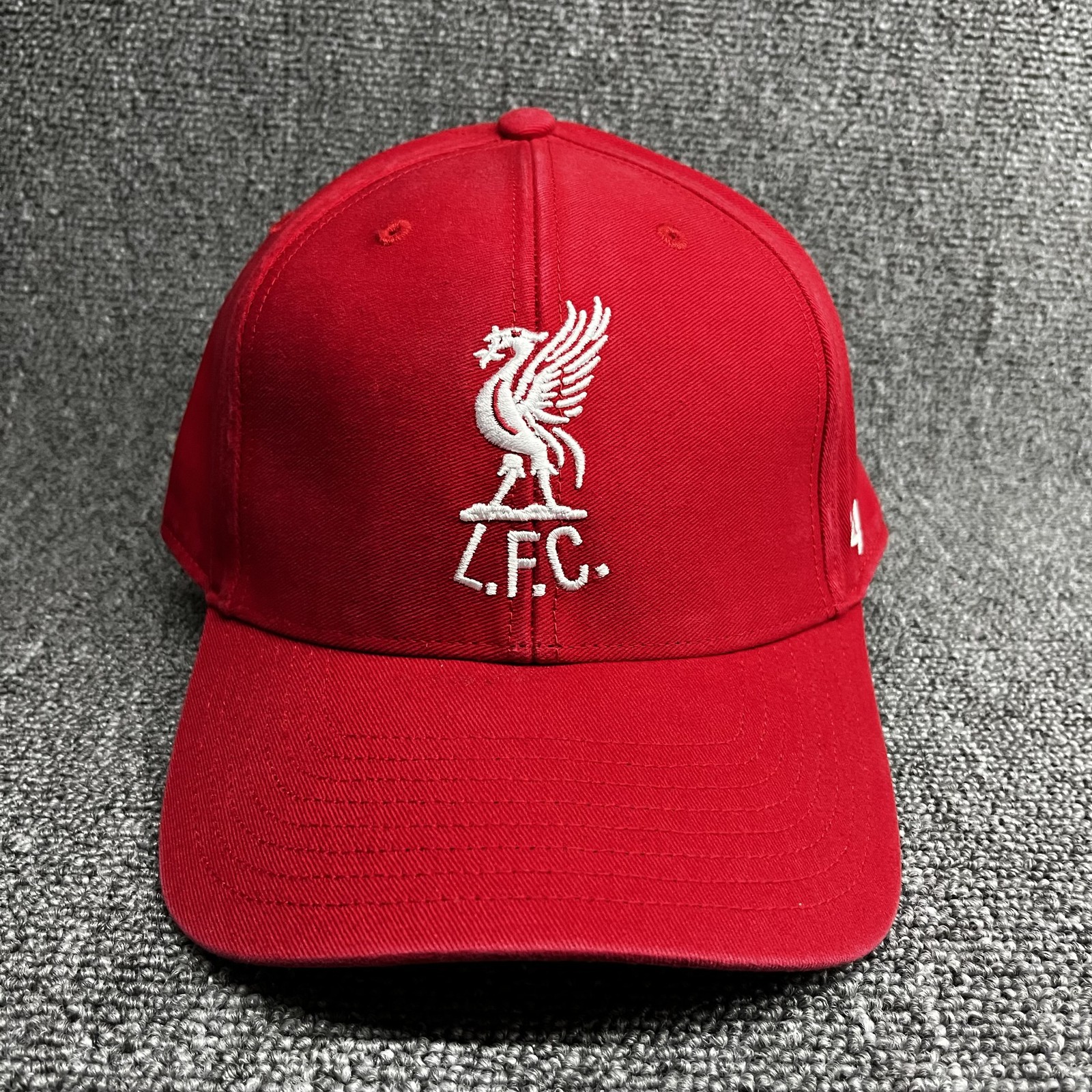 ’47 Brand Liverpool FC Strapback Cap Red Curved Brim Hat Unknown