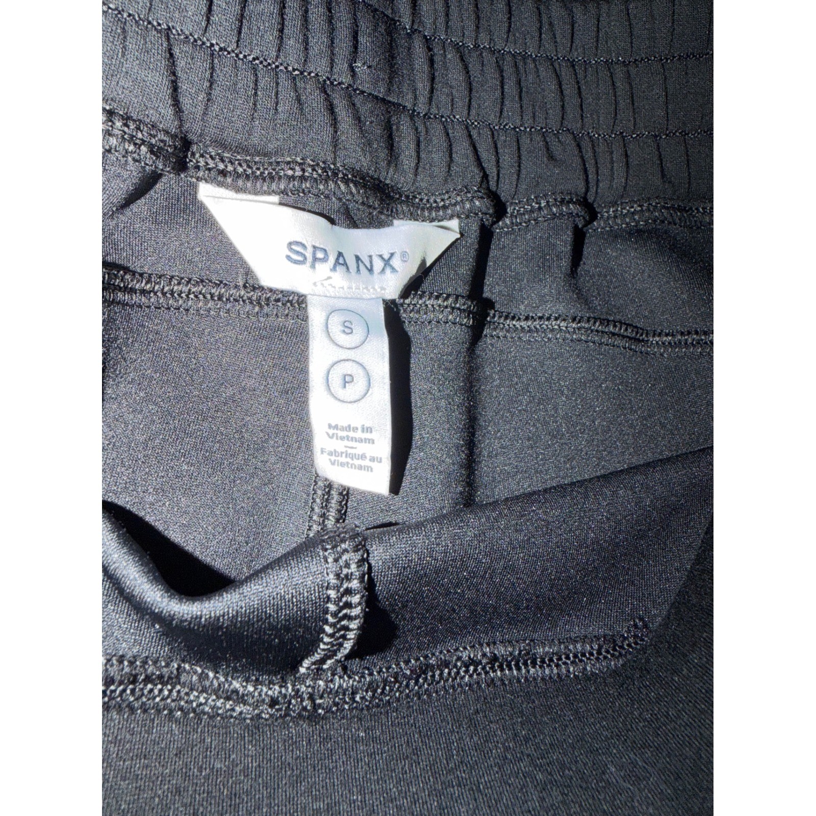 Spanx AirEssentials Wide Leg Pants Black Drawstring Lounge Trousers Small 50239R
