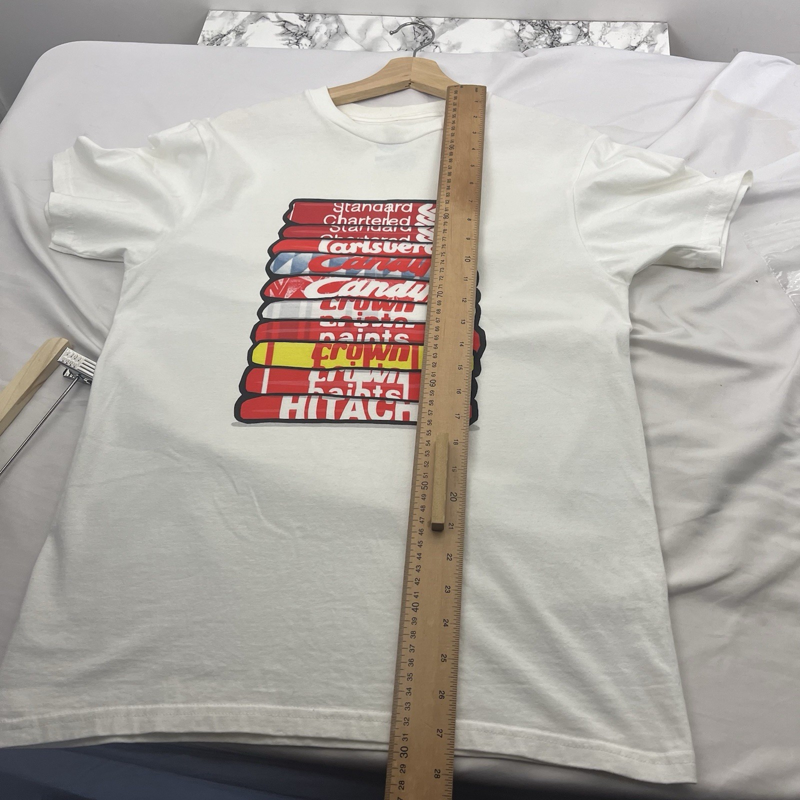 Liverpool FC T-Shirt Mens Medium White Graphic Football Shirt Iconic Retro