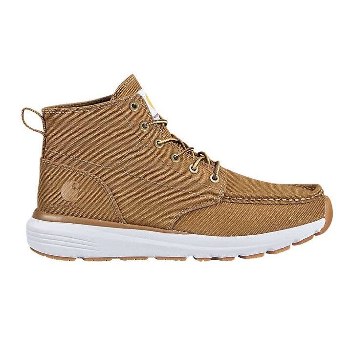 NEW Carhartt Men’s Haslett Moc Toe Canvas Chukka Carhartt Brown Medium Size AUTH