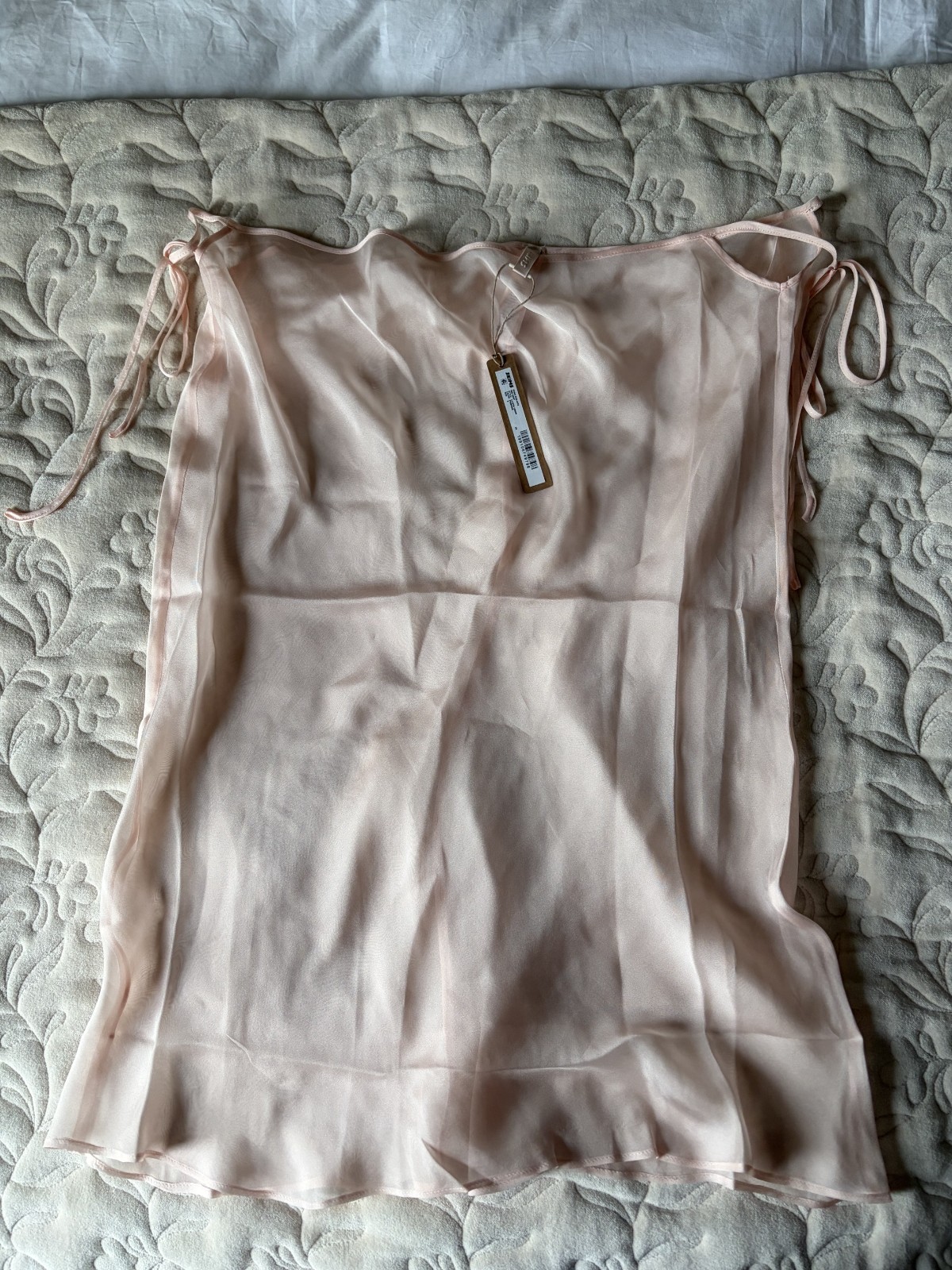 Skims Romance TIE SIDE MIDI SKIRT in Primrose Size Small Brand New with Tags