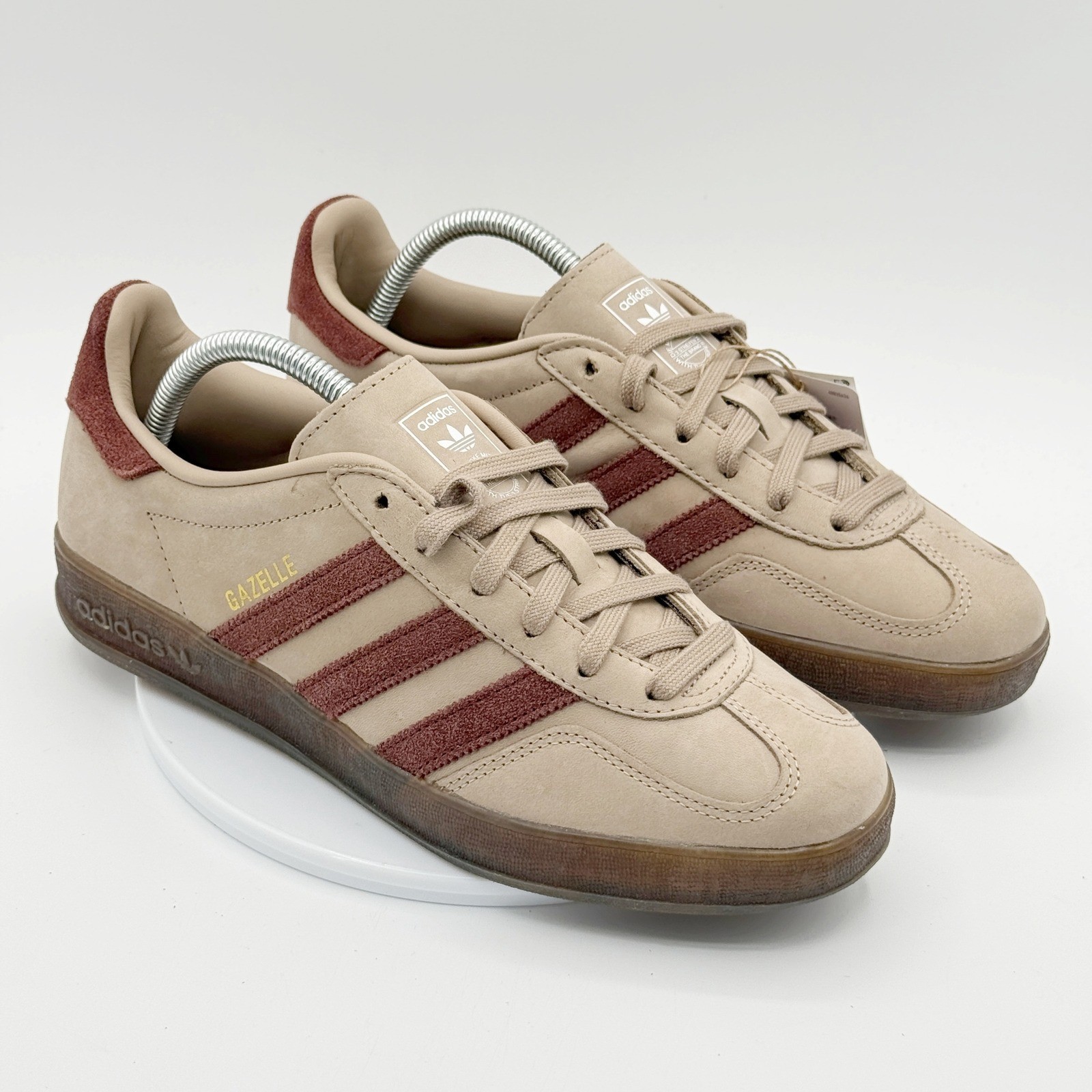 Adidas Gazelle Indoor Size 8 Mens Khaki Brown Gum JQ8387 – NEW