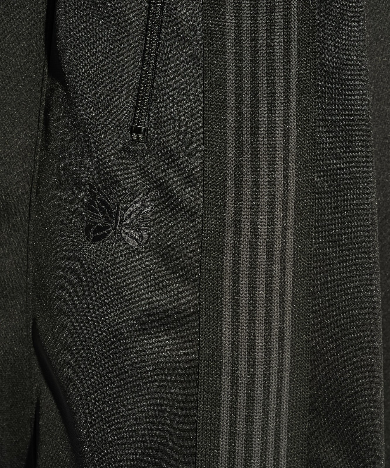 Needles Studious exclusive H.D. Track Poly Smooth Black×grey new from Japan
