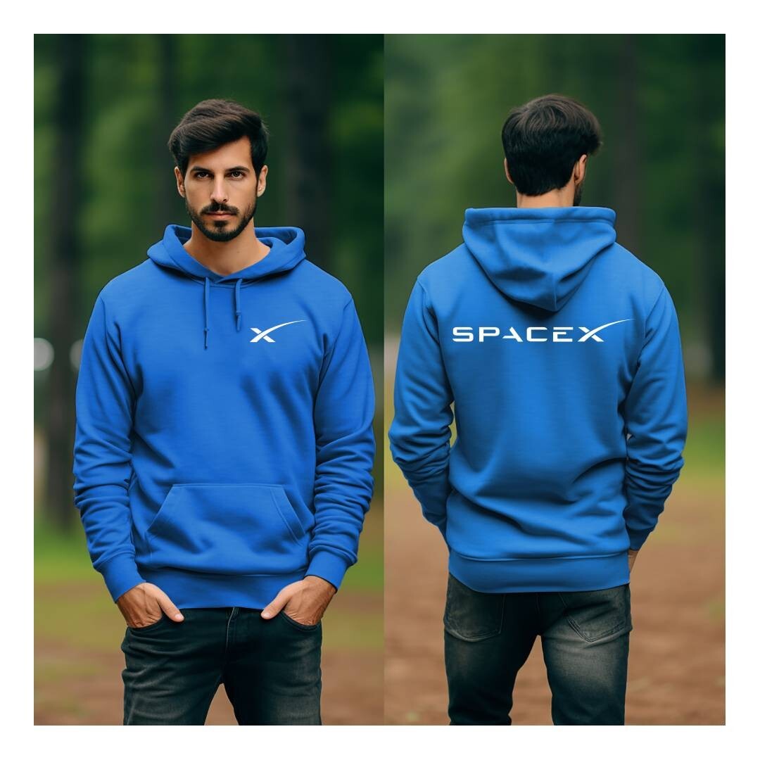 Tesla Motor Elon Musk SpaceX Cyber Truck Space X Gildan Hoodie Hooded Sweatshirt