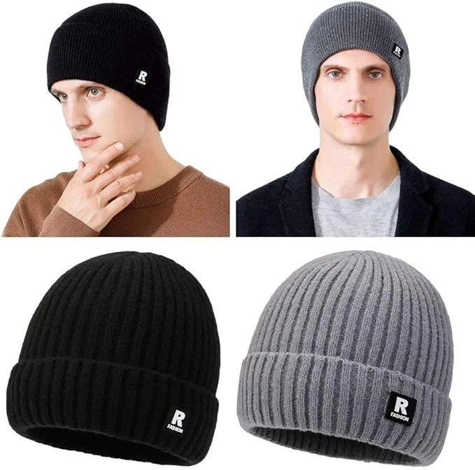 2PCS Military Tactical Skull Cap Winter Warm Fleece Windproof Ski Beanie Hats