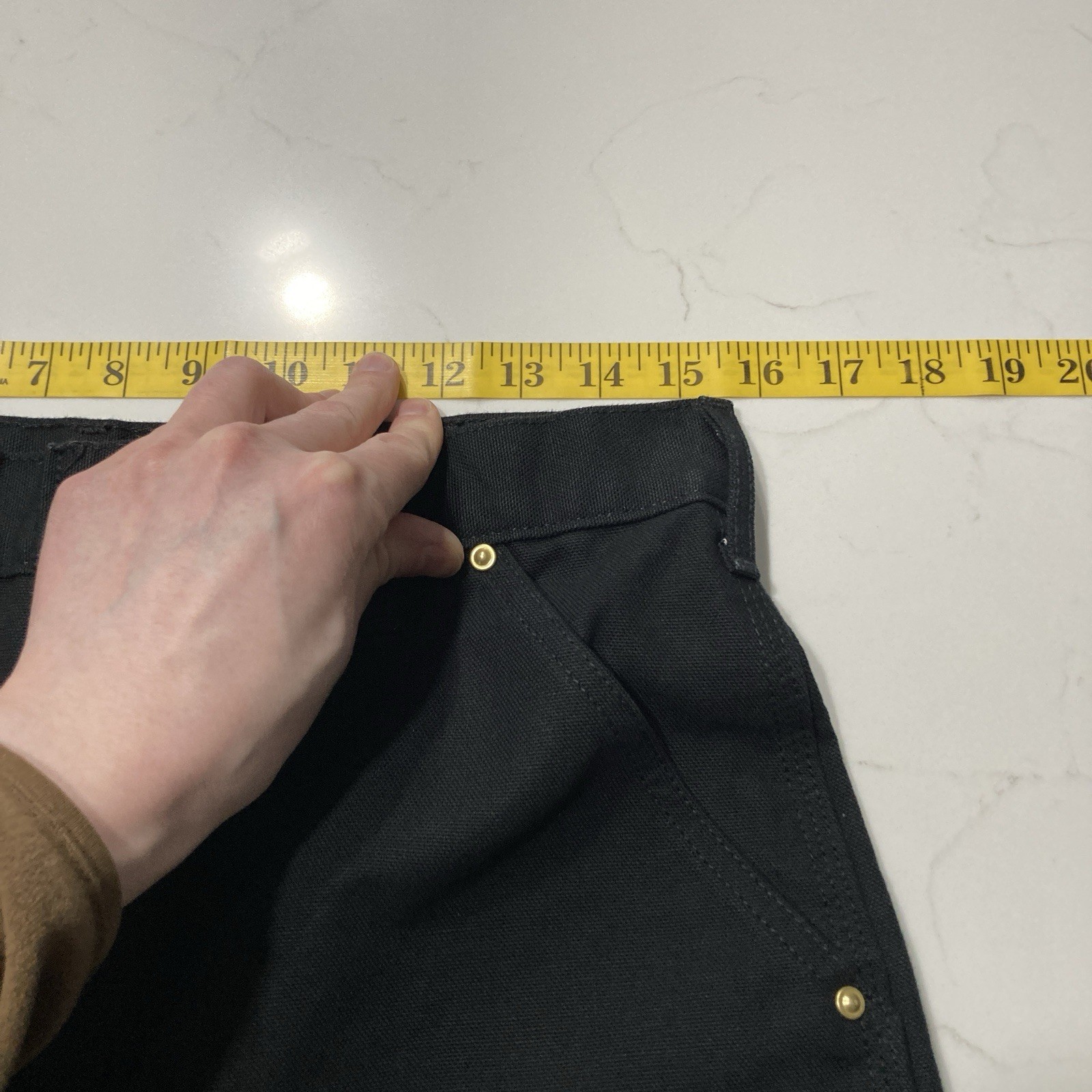 Carhartt B01 BLK Double Knee Work Pants Mens 32×32 (Fits 31×31) Loose Fit