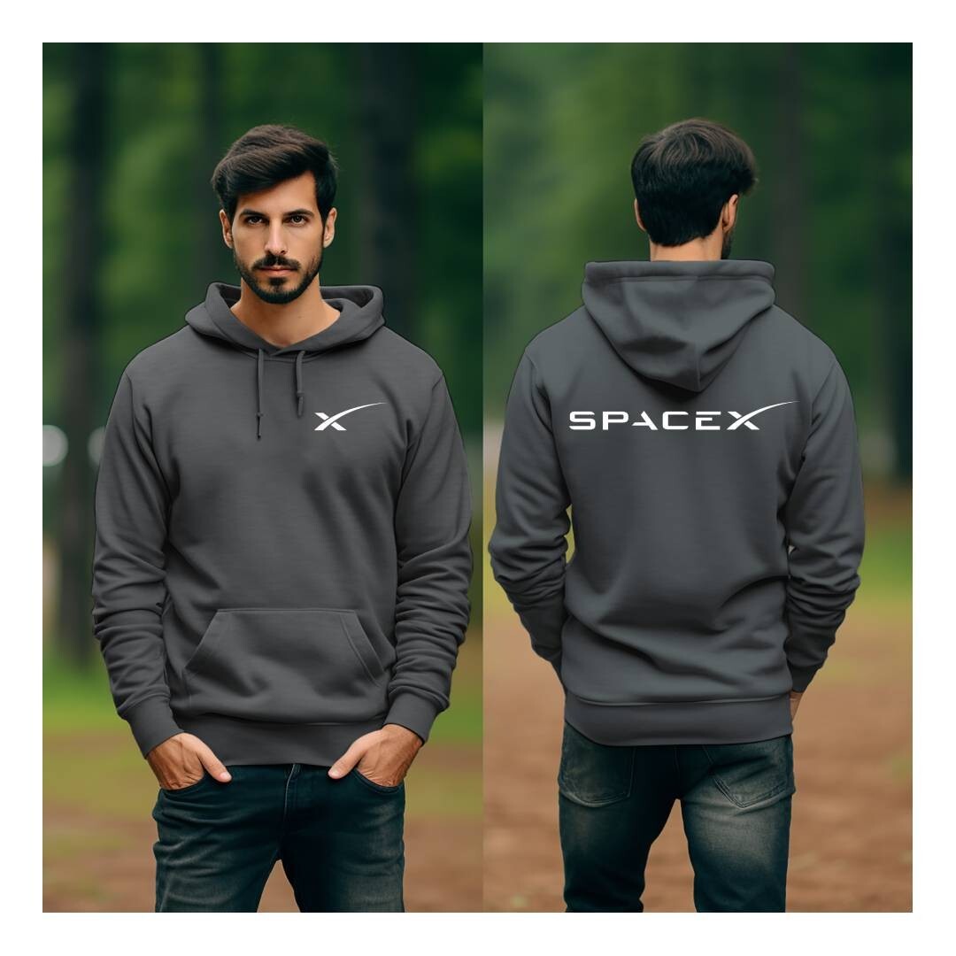 Tesla Motor Elon Musk SpaceX Cyber Truck Space X Gildan Hoodie Hooded Sweatshirt