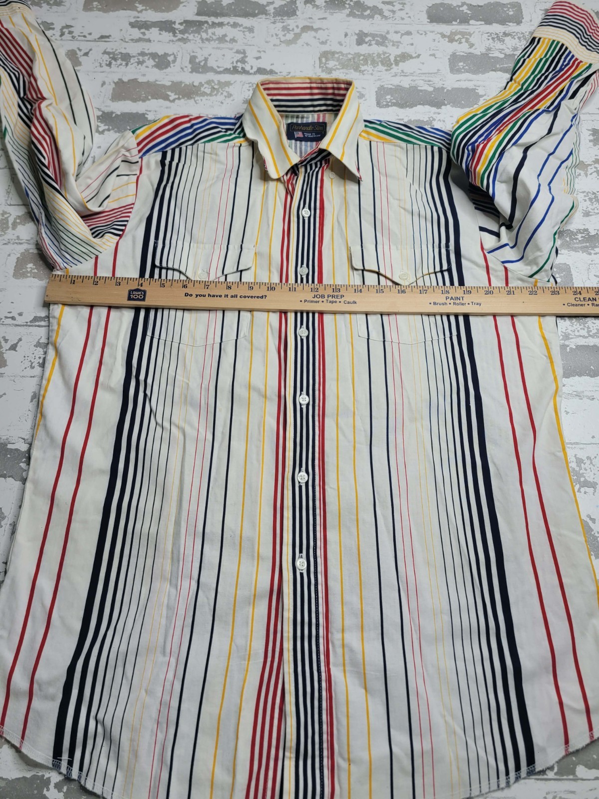 Vintage Panhandle Slim Button Down Long Sleeve Shirt Men’s 16 1/2 – 34