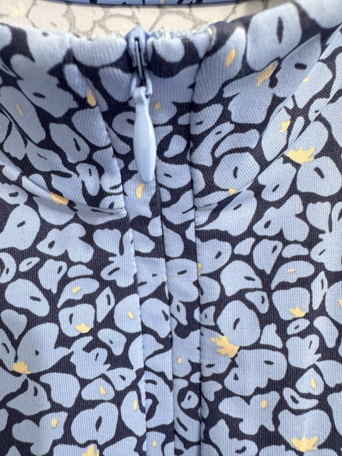 J McLaughlin M Bedford Catalina Cloth 1/4 Zip Sheath Dress Celandine Blue $228