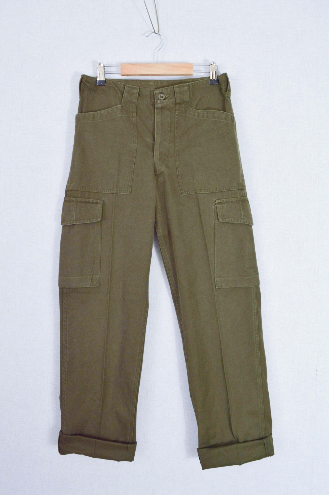 Austrian Fatigue Cargo Trousers Army Green – Various Sizes – 30 32 34 36 38 40