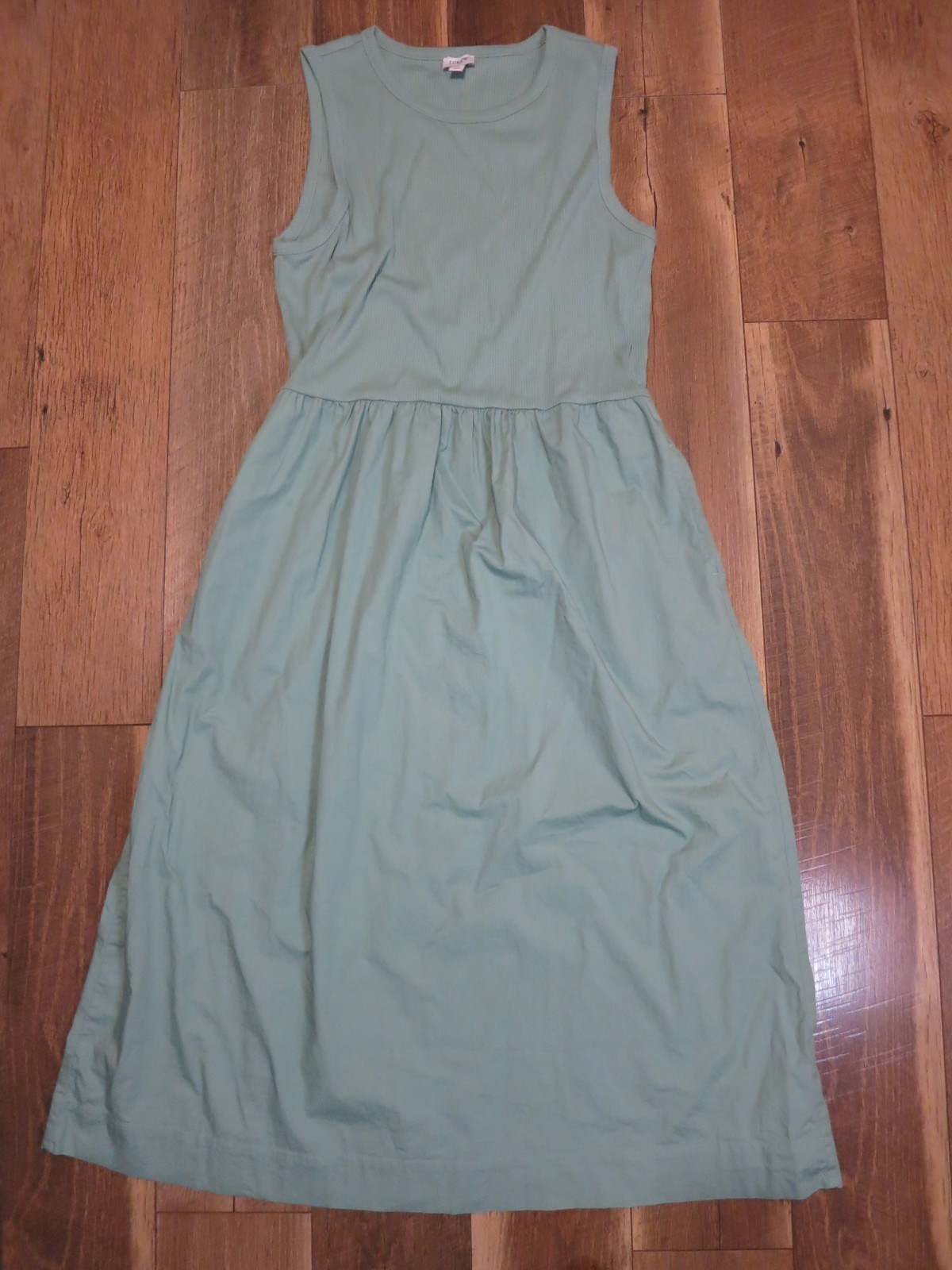J. Crew CJ264 Women’s Eucalyptus Green Ribbed Knit Mixy Dress Sz XL