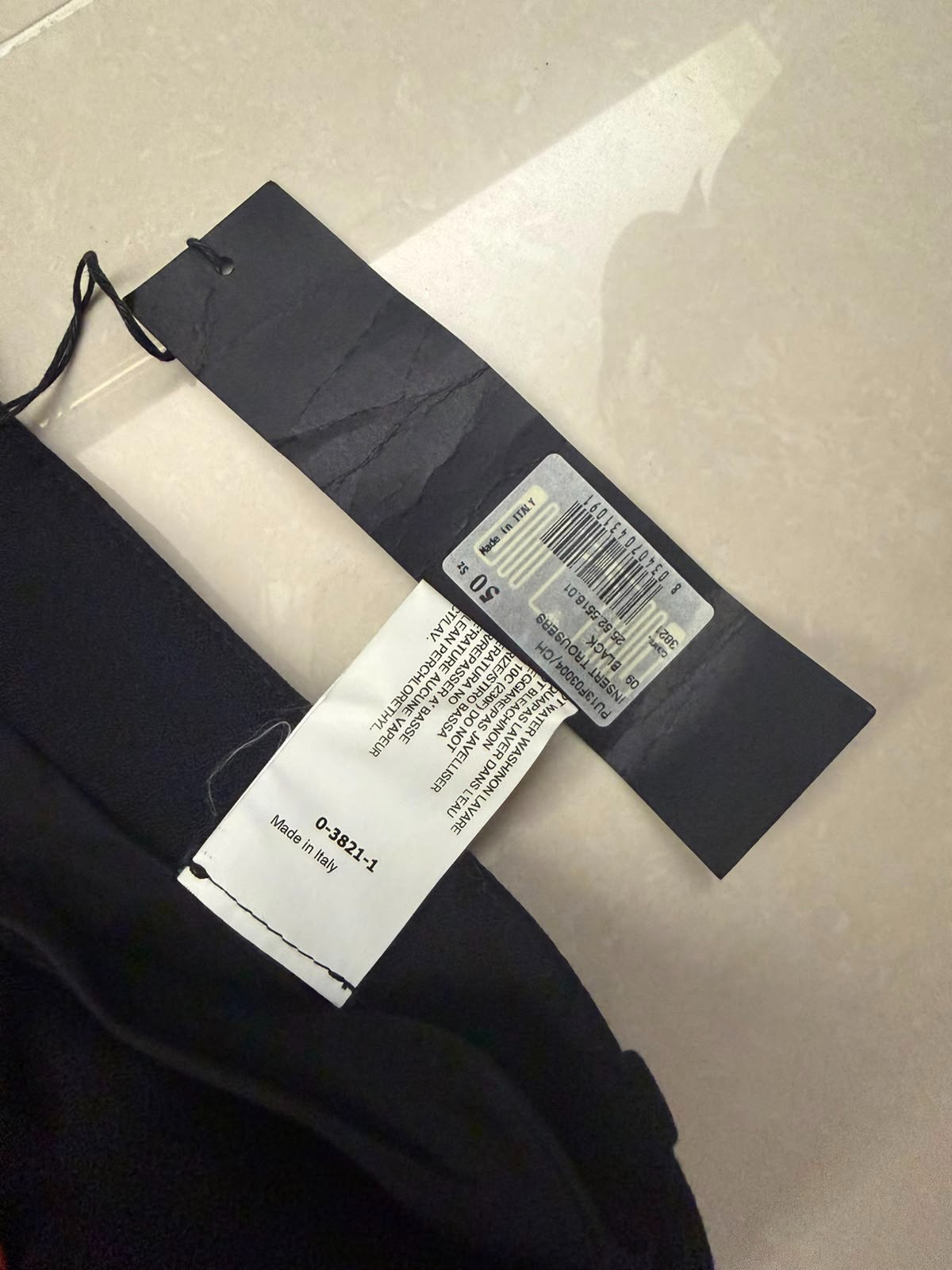 RRP £850 Gareth Pugh Black Wool trousers Mens IT 50 Size L pants rick owens