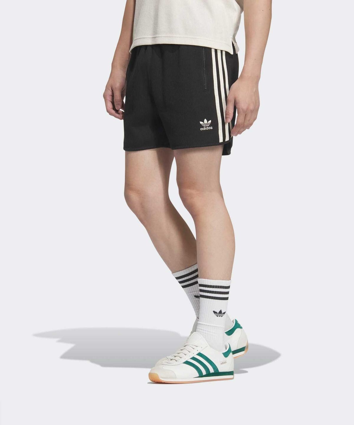 Adidas Waffle Short Pants – Black / JV9268 / Expedited Shipping