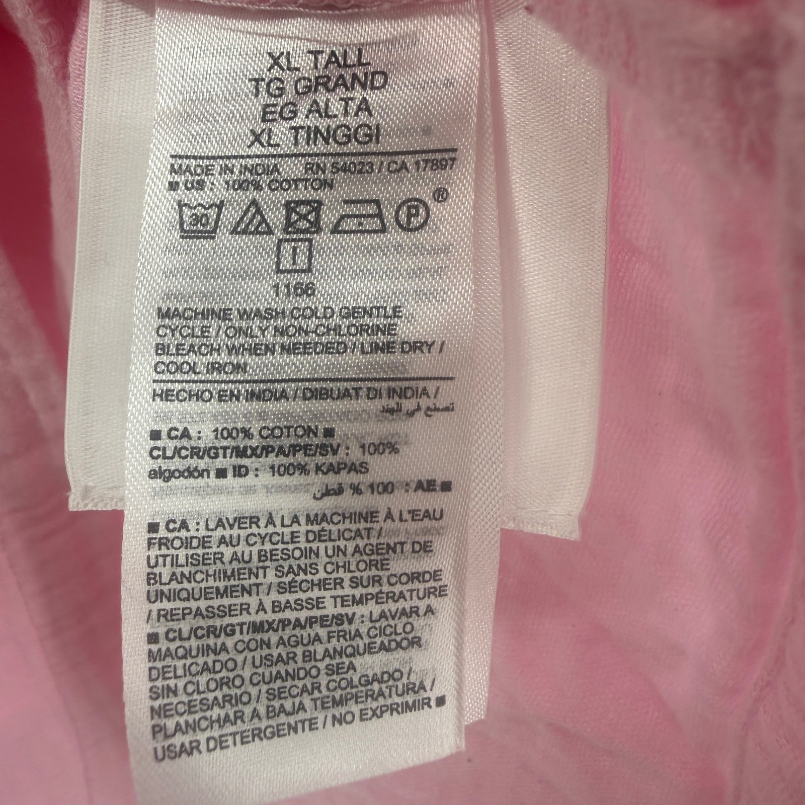 Old Navy Peasant Blouse Womens XL Tall Pink Cotton Gauze Split Neck Top