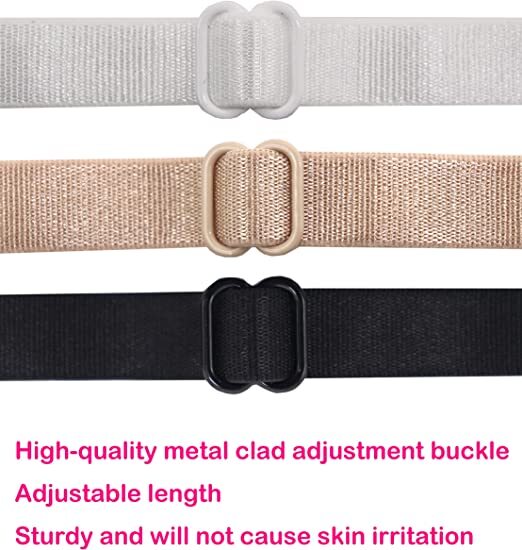 4 PCS Anti Slip Straps Clips Holder Bra Women Non-Slip Adjustable Rope Back US