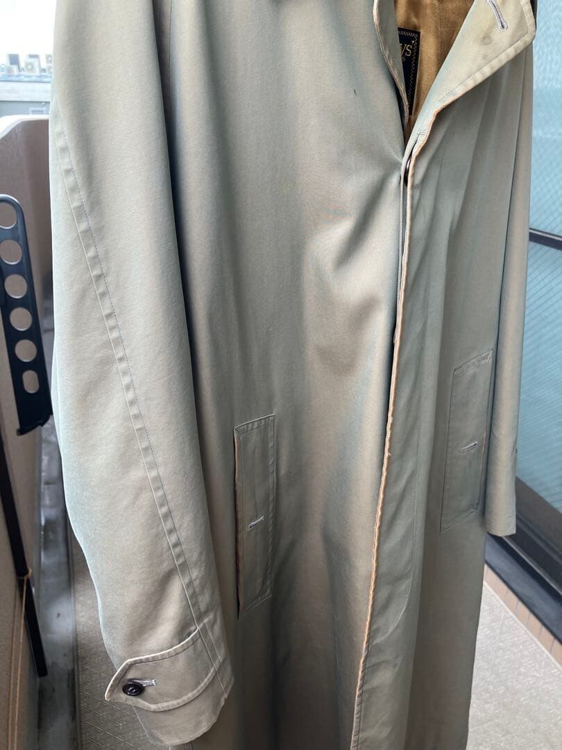 Burberrys Beige Soutien Collar Coat Mens M Nova Check Lined 110cm Chest Auth