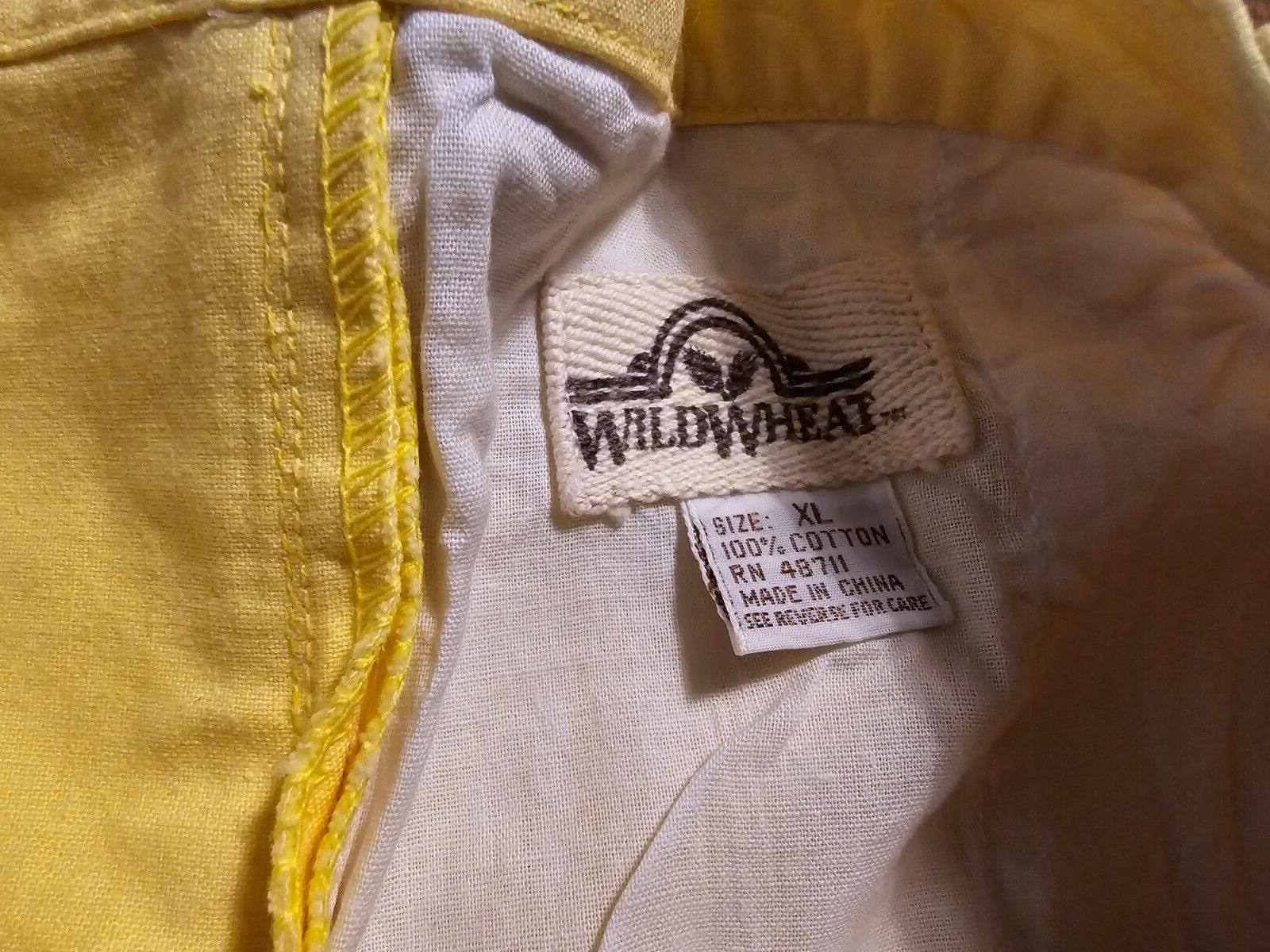 Vintage Wild Wheat Mens Shorts XL Yellow New with Tags