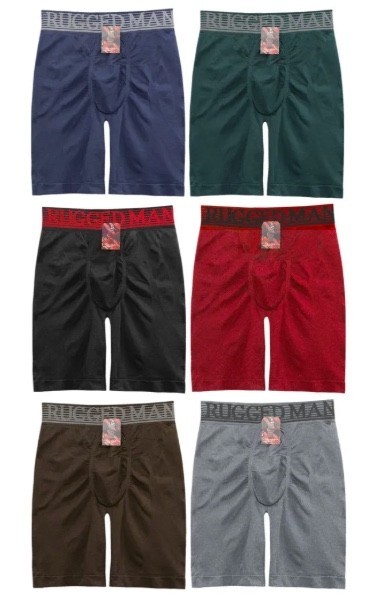 6 PK Mens Boxer Briefs Breathable Tagless Underwear Soft Comfort Flex Waistband