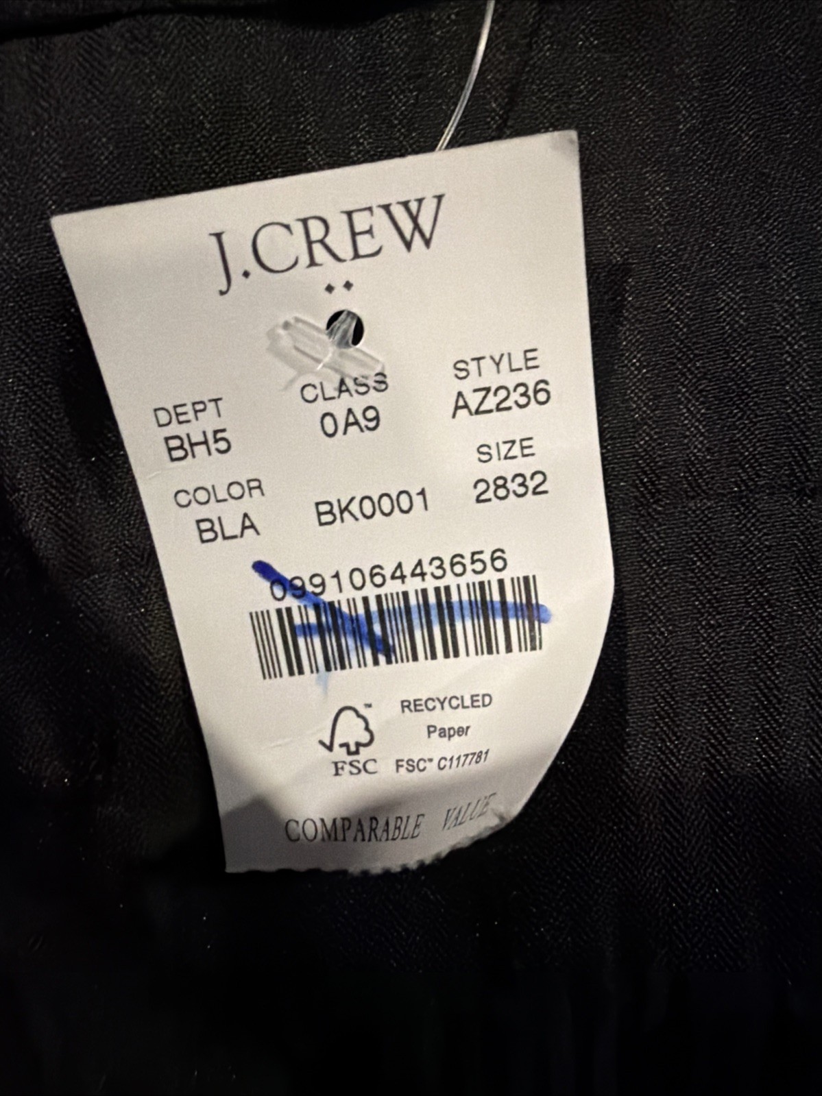 NWT J.Crew Slim-Fit Thompson Tuxedo Pant Men 28×32 Black Pure $375 Retail! AZ236