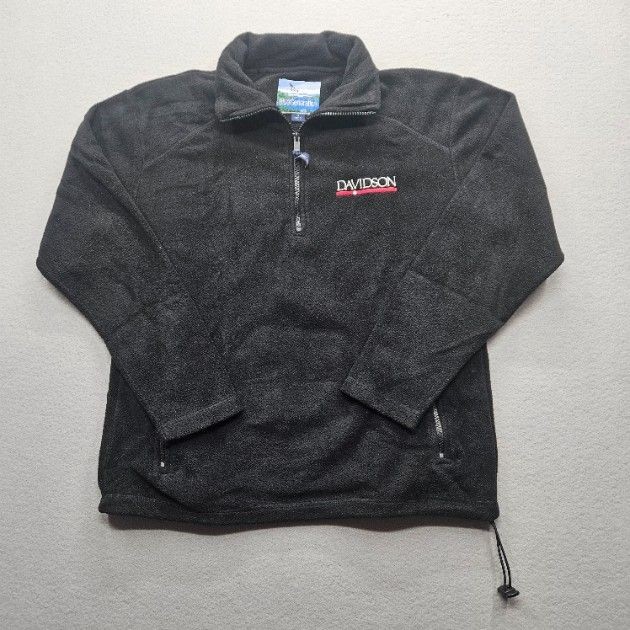 Davidson College Blue Generation Men’s Small Black Fleece 1/4 Zip Fleece Jacket