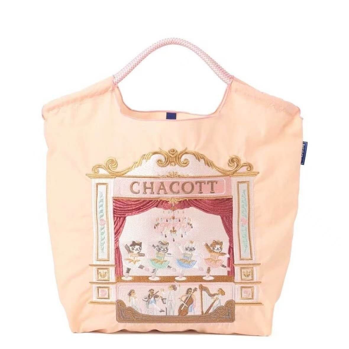 Chacott Ball & Chain Embroidery Canvas bag