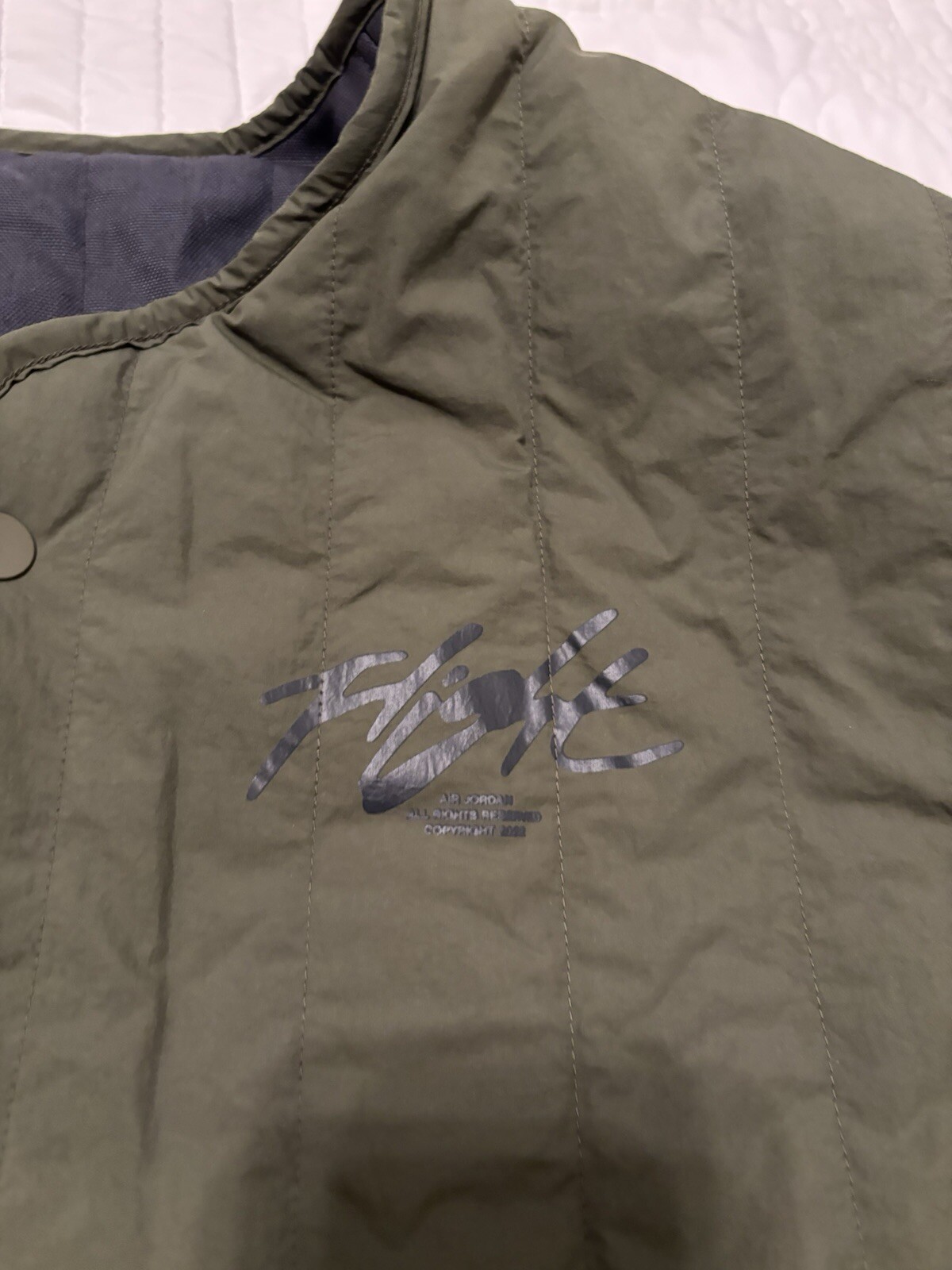 Nike Men’s Medium Jordan Flight Heritage Reversible Liner Jacket DX4349-045 NWT