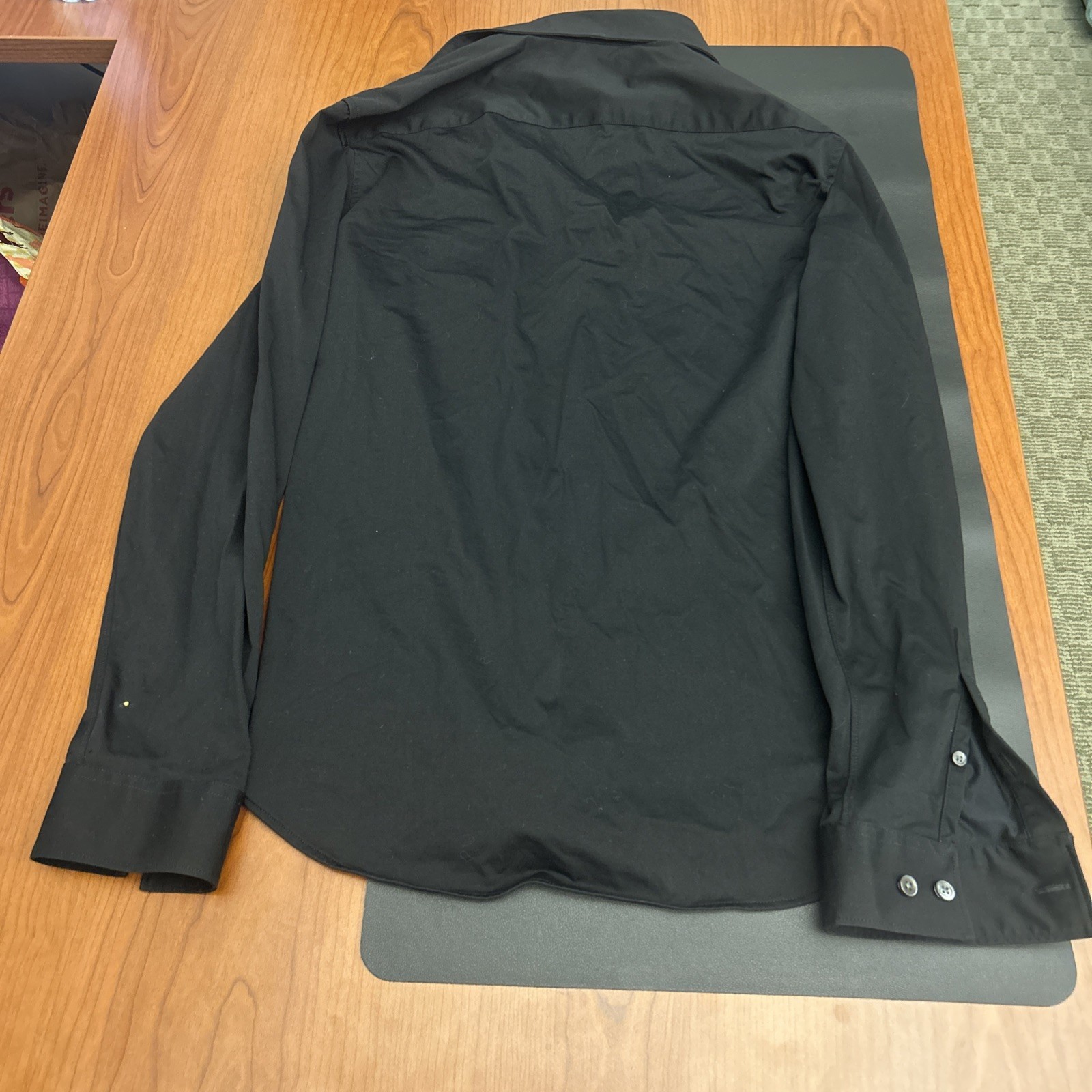 Theory Mens Medium Shirt Cotton Poly Black Style Sylvain Nd_Structure Knit