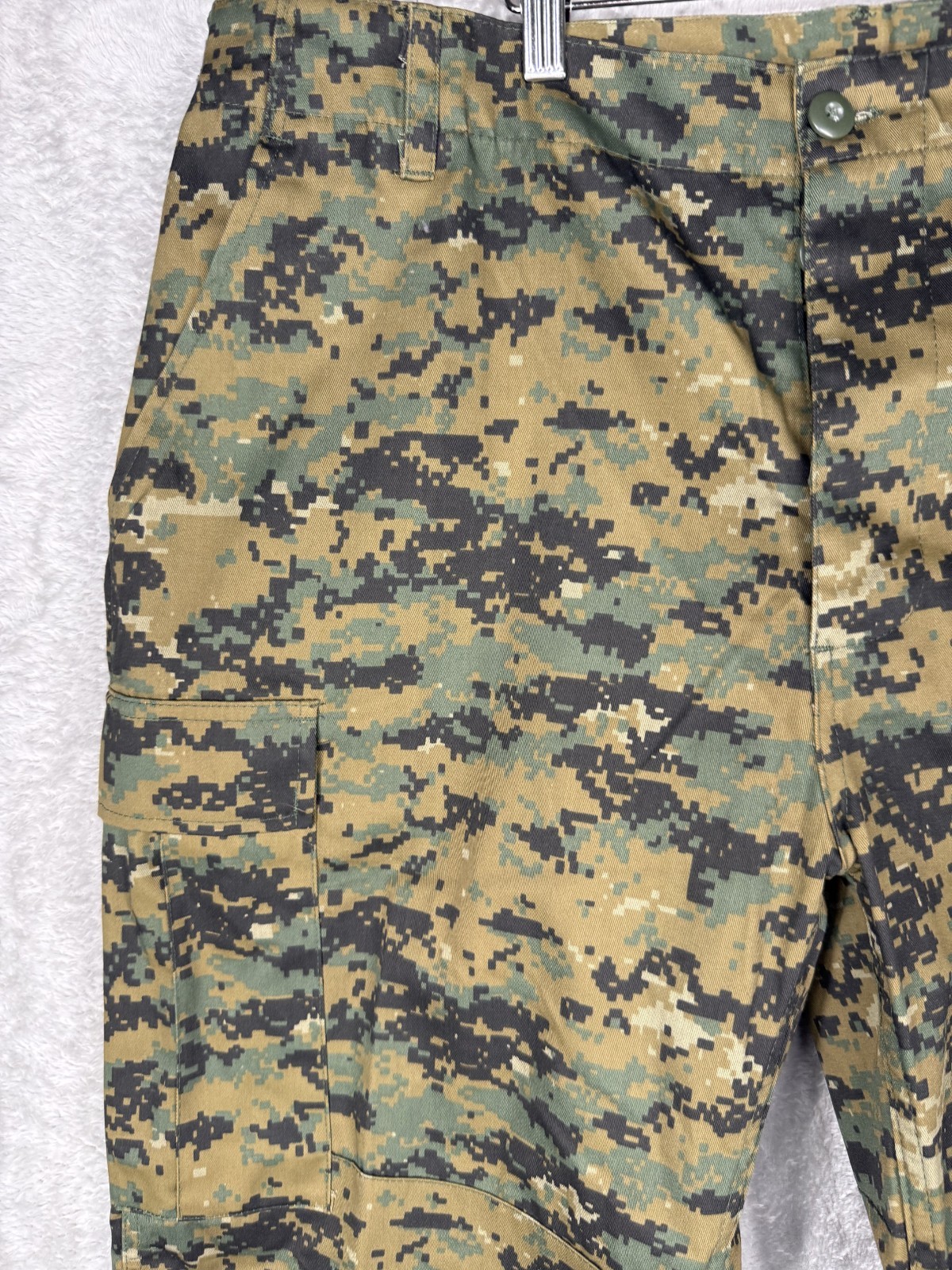 Mil-Tec Cargo Pants Mens XXL Button Fly Digi Camo Military Style Utility