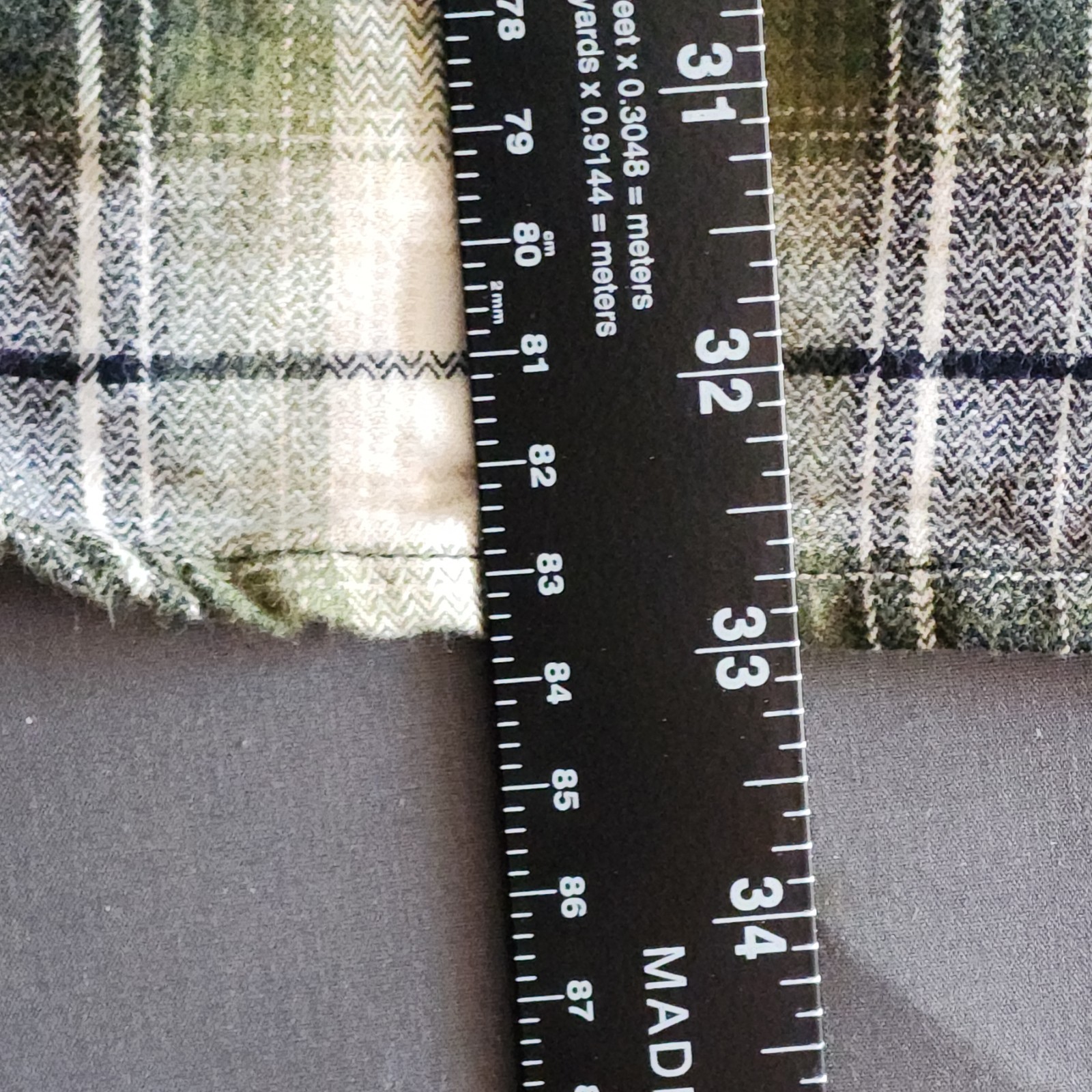 Carhartt Hubbard Plaid Flannel Shirt Original Fit Heavyweight Mens Large Green