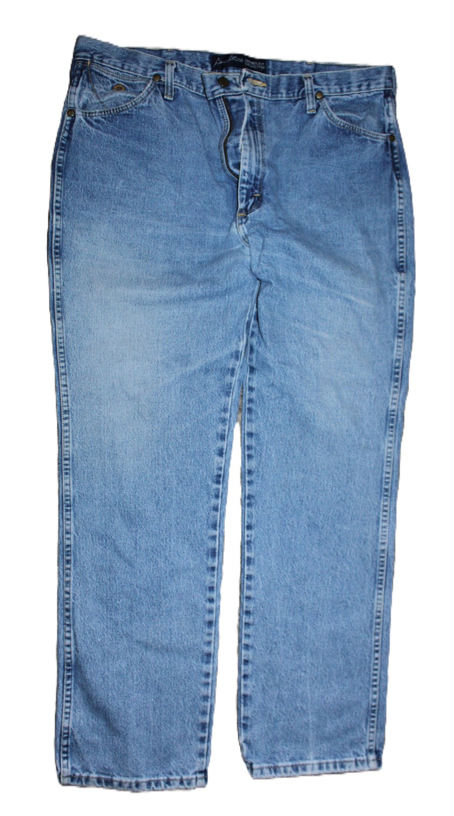 Wrangler Men’s Regular Fit Jeans Light Wash Blue Denim Size 38×32 Zipper Fly