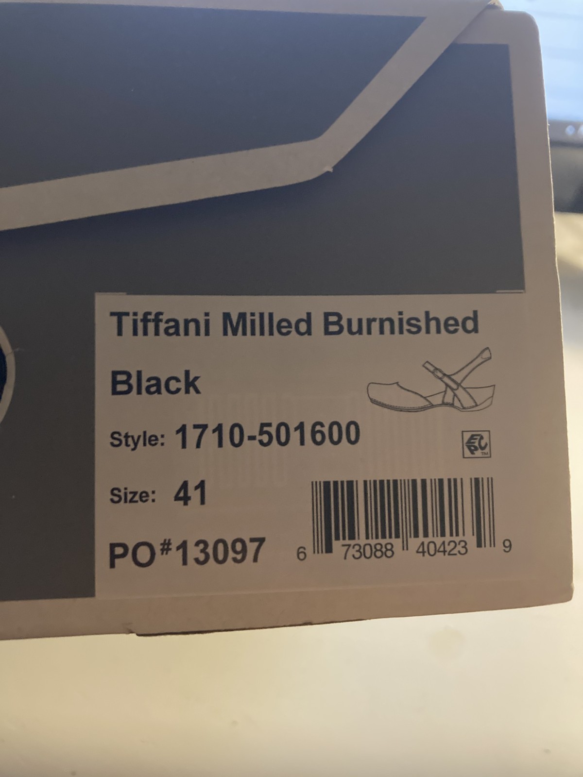 Dansko Tiffani Milled Burnished size 41