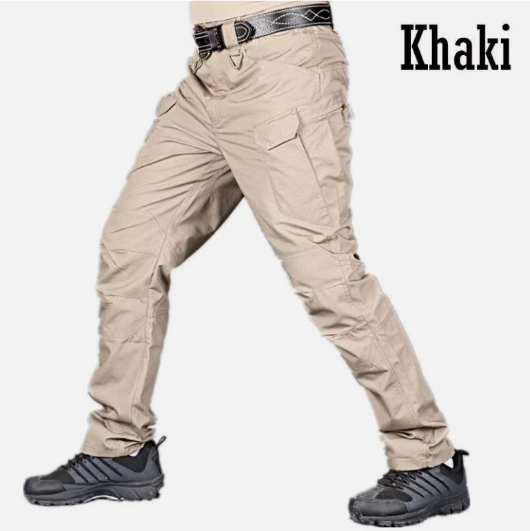 Mens Cargo Pants Tactical Waterproof Work Hiking Combat Outdoor Trousers Pants