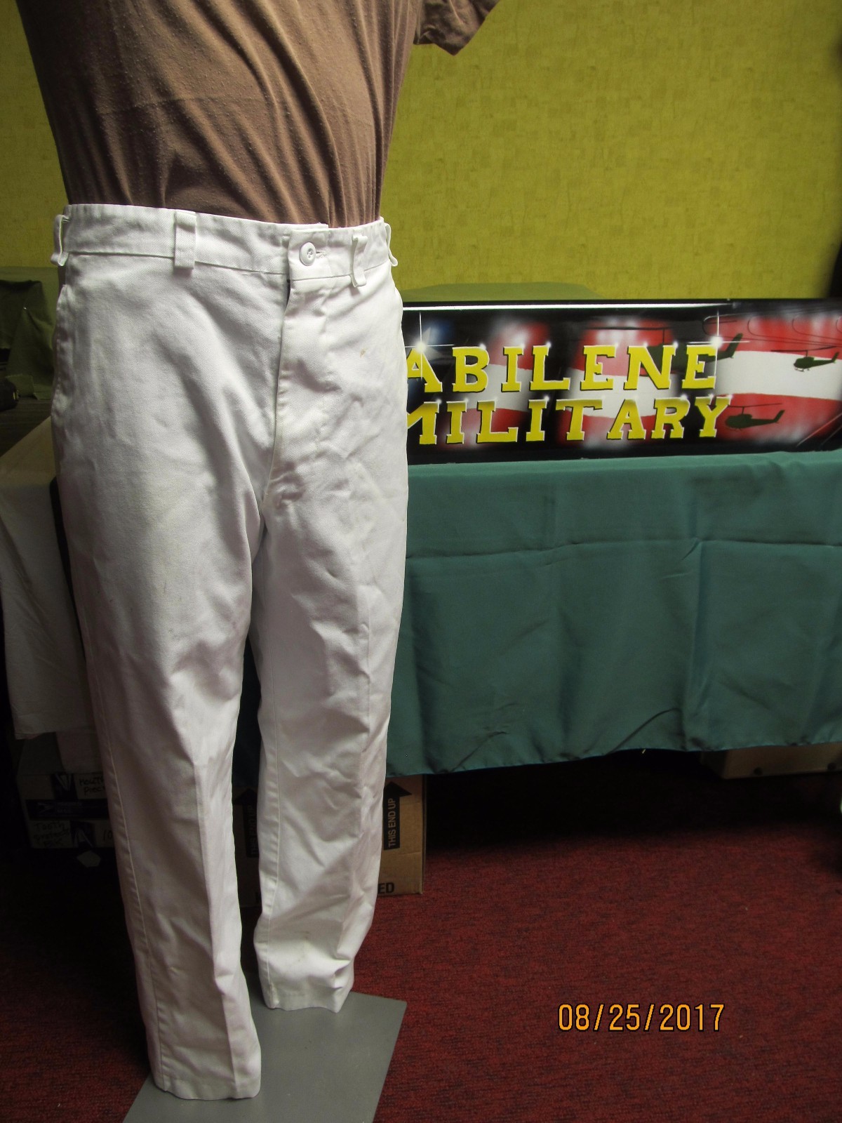 WHITE PAINTER PANTS COOKS PANTS NEW WAIST 28 30 34 38 44