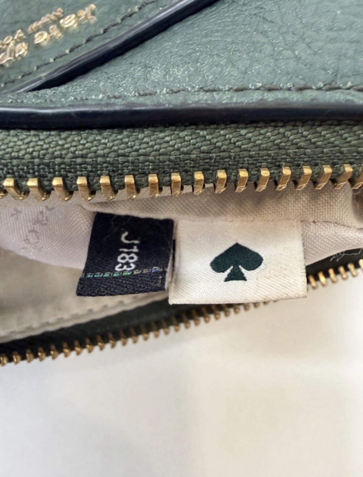 Kate Spade Green Pebbled Leather Crossbody Bag
